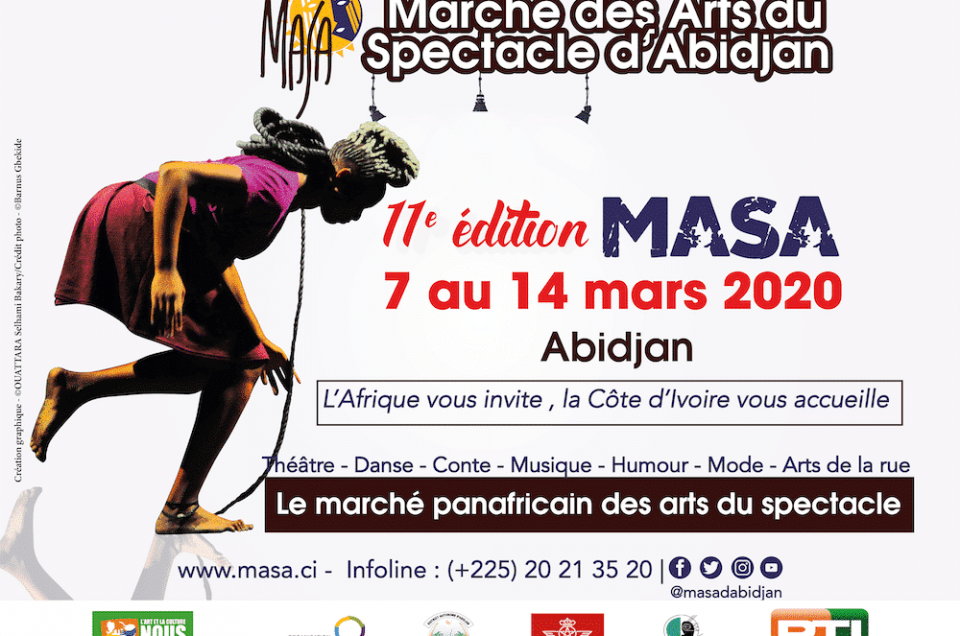 Retrouvez nous au marché des arts du spectacle d'Abidjan (MASA) du 7 au 14 mars 2020