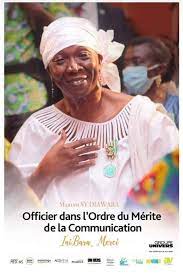 Côte d’Ivoire: Décoré Officier dans l’ordre du mérite de la Communication Mariam Sy Diawara brandit 40 ans d’excellence au service de la nation